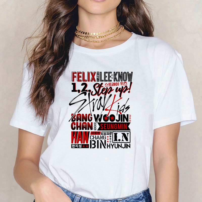 Ropa mujer Áo Thun ulzzang Hàn Quốc 2021 stray kids Cho Nữ