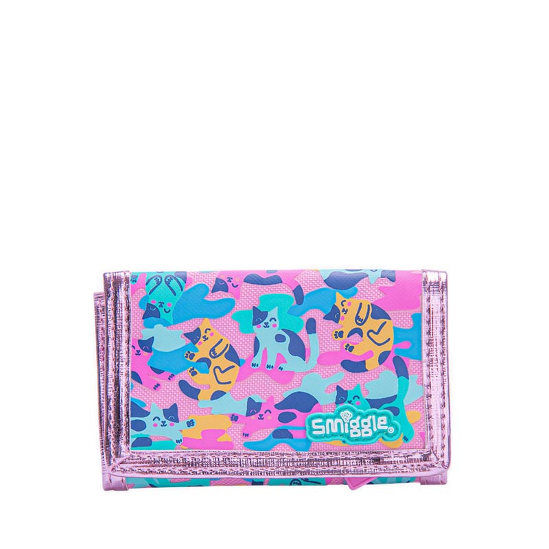 Ví Smiggle Wallet Flap Zip Illusion Girl Pink - IGL443679PNK