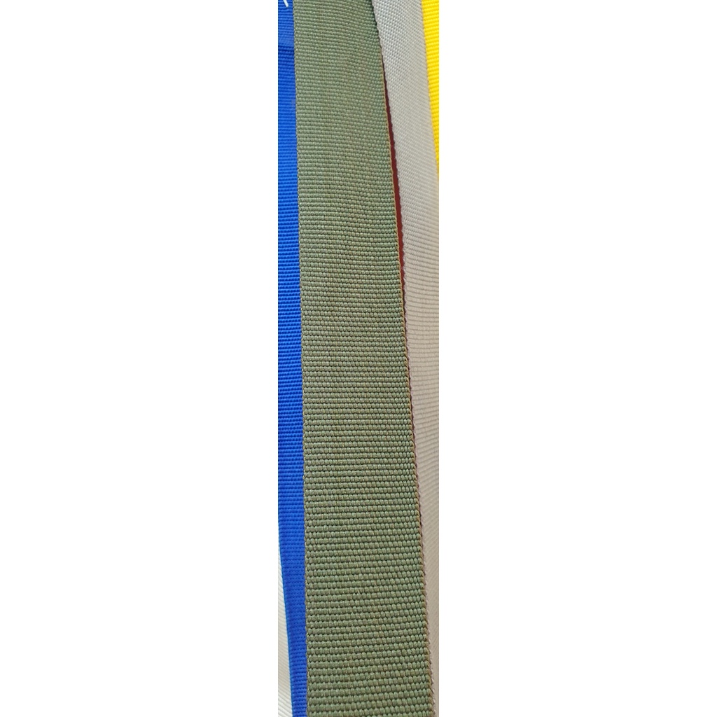 Dây đai cotton, dây dù, dây quai túi màu rêu - xanh lá cao cấp size 2cm-5cm