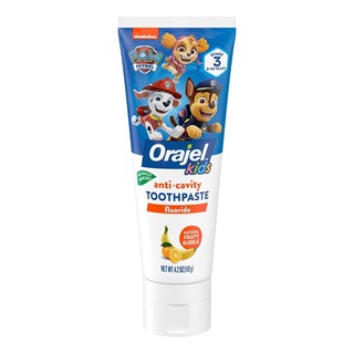 Kem đánh răng mùi trái cây orajel kids paw patrol anti-cavity fluoride toothpaste, natural fruity bubble flavor