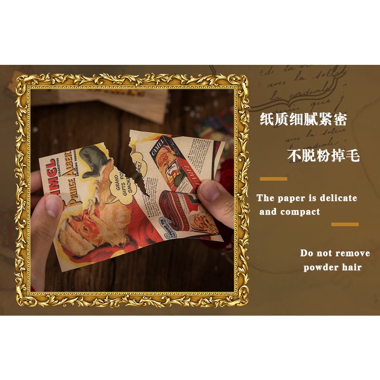 Set 60 Tờ Giấy Lót Trang Trí Giáng Sinh Phong Cách Retro 4 Loại Tùy Chọn