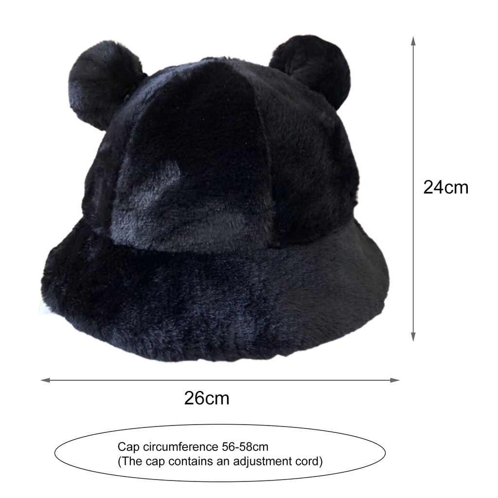 Mũ tai gấu chất liệu dày dặn mềm mại thời trang unisex