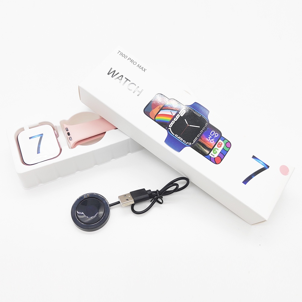 Đồng Hồ Thông Minh T900 Pro Max Chống Thấm Nước 44mm Iwo 13 series 7 Có Hai Nút Bấm