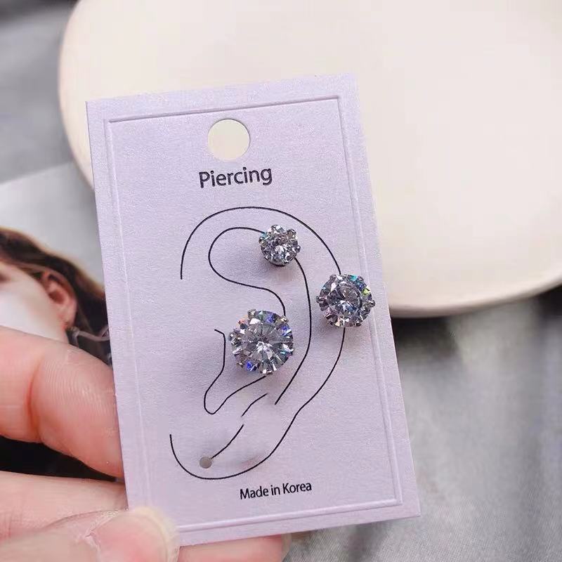 Khuyên Tai Đinh Tán Từ Tính Đính Đá Độc Đáo Cao Cấp Hình Ốc Sên Không Cần Xỏ Lỗ Tai Cho Nữ (Siêu Sao Nhỏ)