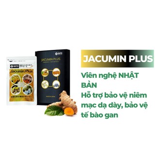 VIÊN NGHỆ NHẬT BẢN JACUMIN PLUS HỖ TRỢ BẢO VỆ NIÊM MẠC DẠ DÀY, BẢO VỆ TẾ BÀO GAN