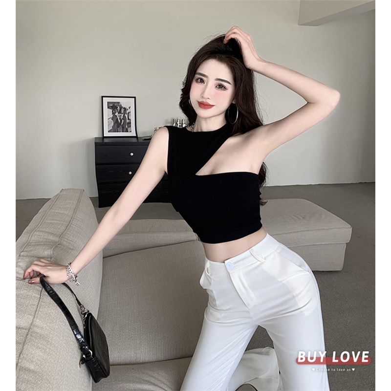 Áo thun nữ khoe dáng thời trang form ôm khoét vai gợi cảm