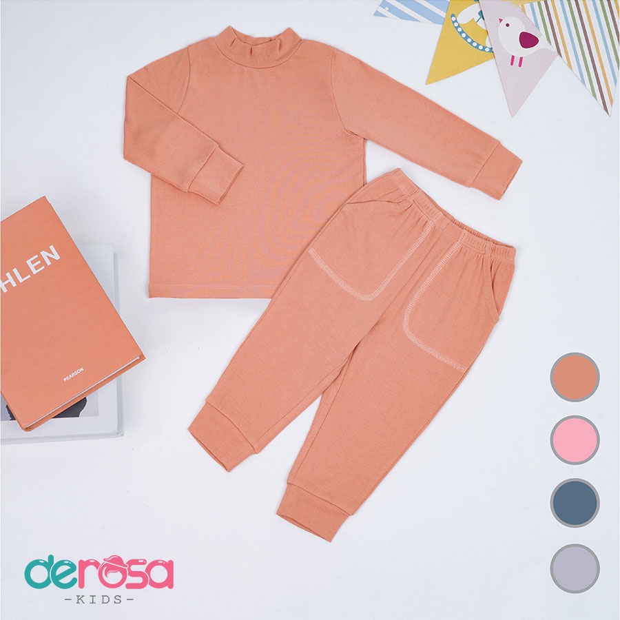 Bộ quần áo giữ nhiệt cho bé gái và bé trai DEROSA KIDS từ 6 đến 36 tháng AWBBD1019B
