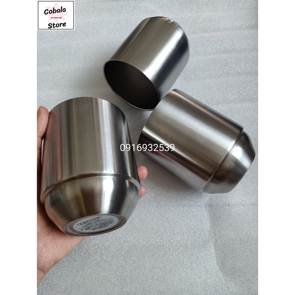 Cốc inox giữ nhiệt Nhật bãi 350ml dày dặn bền đẹp  - Gia Dụng Nhật - Cobala Store