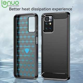 Ốp điện thoại Lenuo bằng sợi carbon chất lượng cao cho Redmi Note 11S Note 10S Note 10 11 9S 9 8 7 Pro 4G 10 Pro 5G
