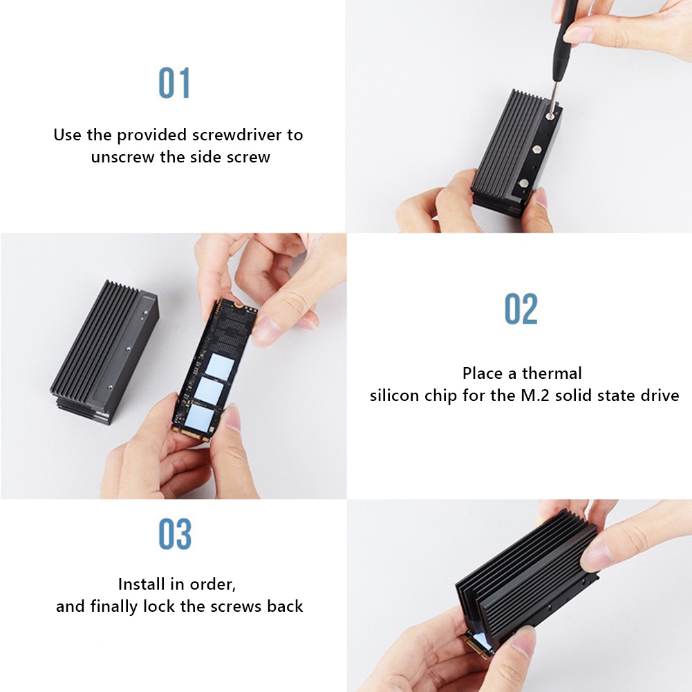 Tấm TảN NhiệT Nhanh H3C JEYI M.2 NVME NGFF SSD Cho MáY TíNh BảNg