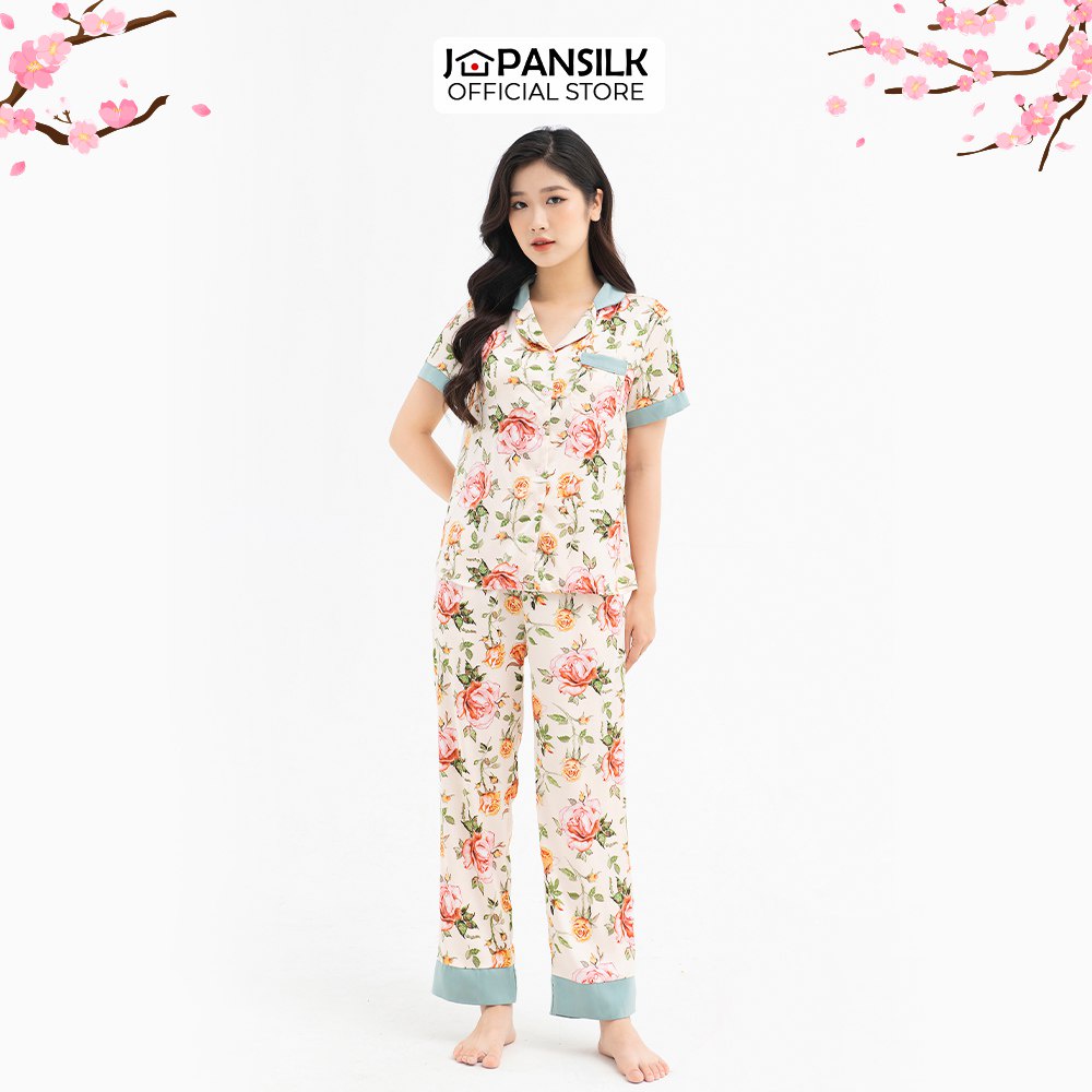 (TỪ 63KG - 70KG) ĐỒ NGỦ BIGSIZE JAPAN SILK - ÁO NGẮN TAY QUẦN DÀI