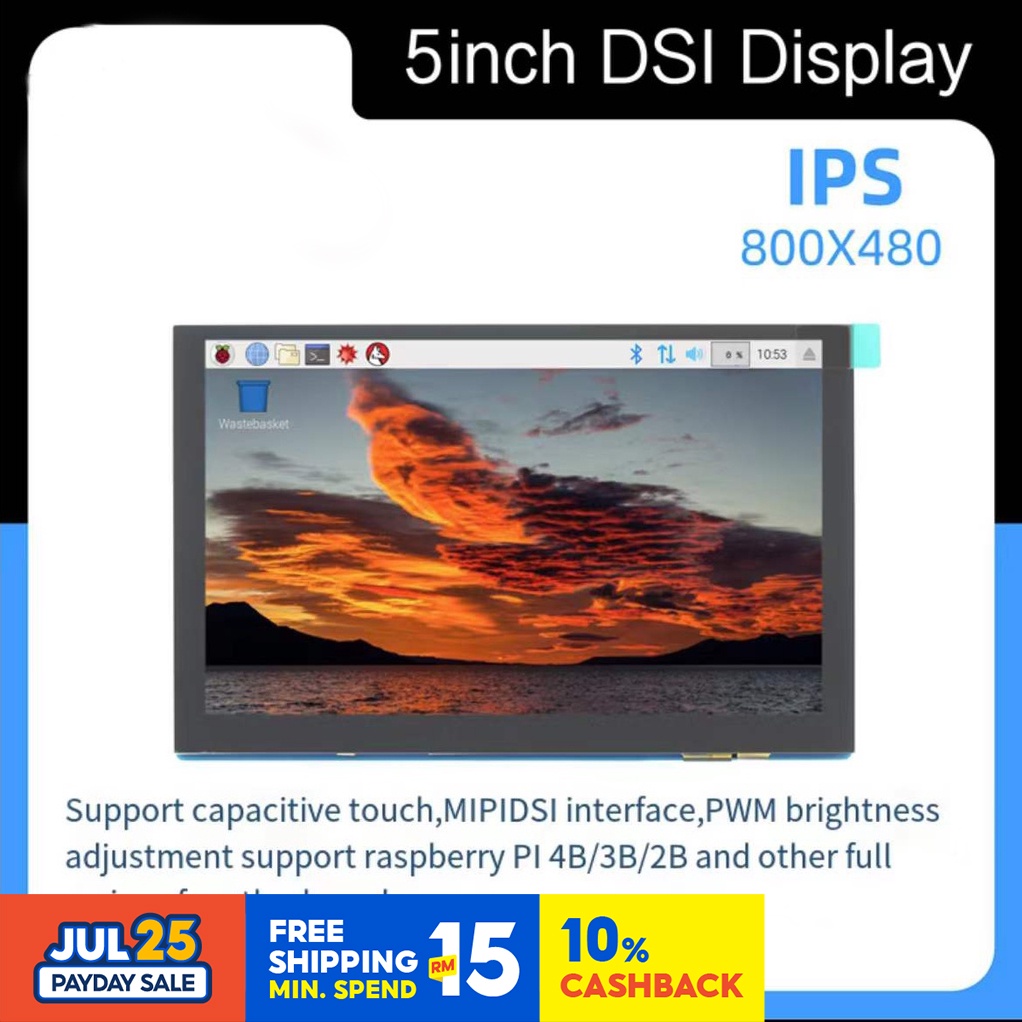 ⭐⭐⭐Màn Hình Cảm Ứng 4.3 inch 5 inch 7 inch Cho Raspberry Pi DSI