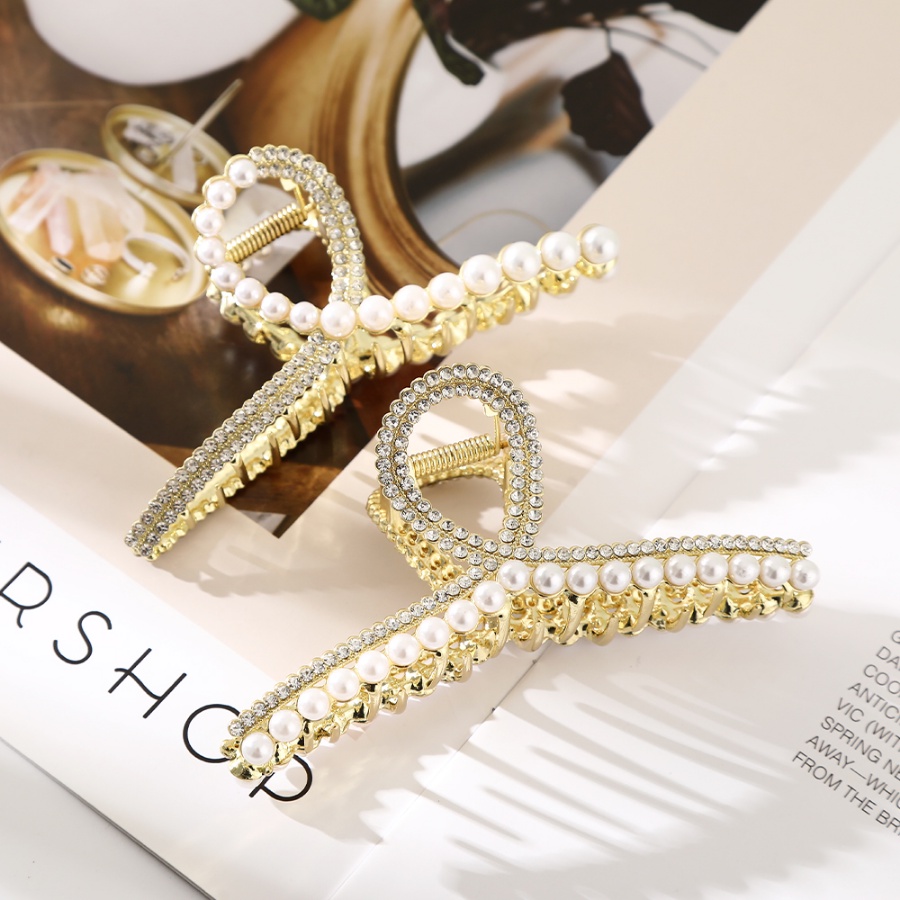 Kẹp Tóc Đính Đá Và Ngọc Trai Nhân Tạo Thời Trang