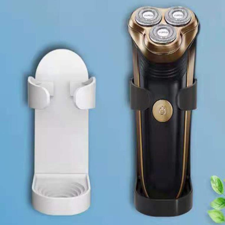 Giá đỡ máy cạo râu, máy rửa mặt, nhựa ABS cao cấp, thiết kế tinh tế có bậc, chống nghiêng ngã, dán siêu dính