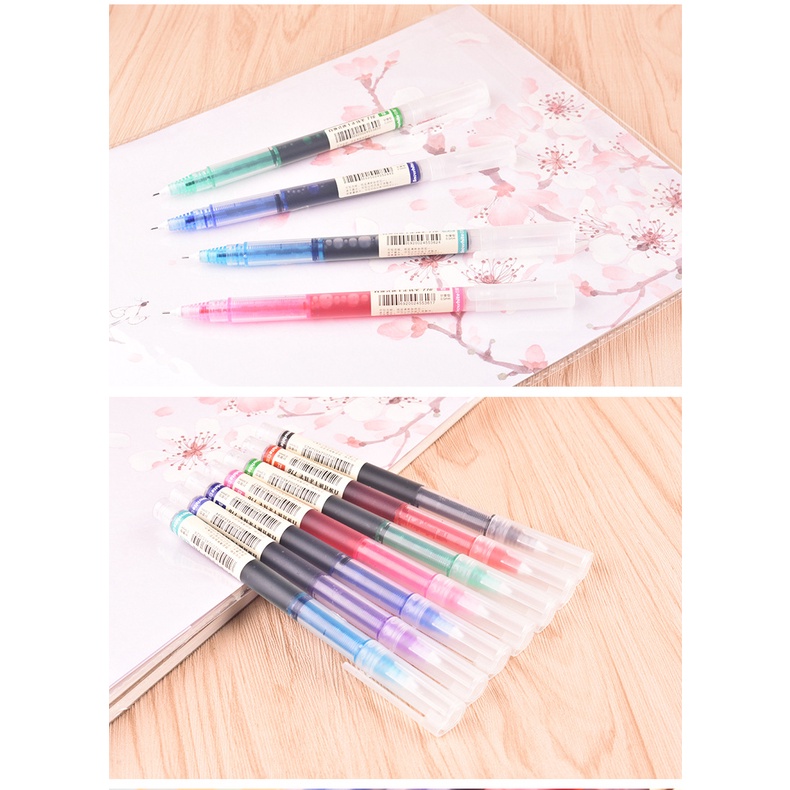 Bút Bi Dạng Lỏng Nhanh Khô T16 Màu Sắc Xinh Xắn bút gel nhiều màu Ruột bút gel bút nhiều màu Bút mực bút bi nước cute bút cute giá rẻ