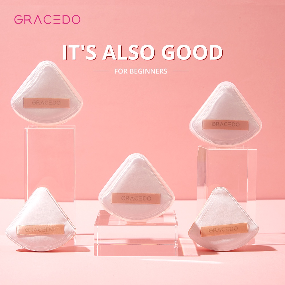 Mút trang điểm GRACEDO tán kem nền phấn phủ sử dụng dạng khô và ướt lâu dài đặc biệt dành cho da mặt