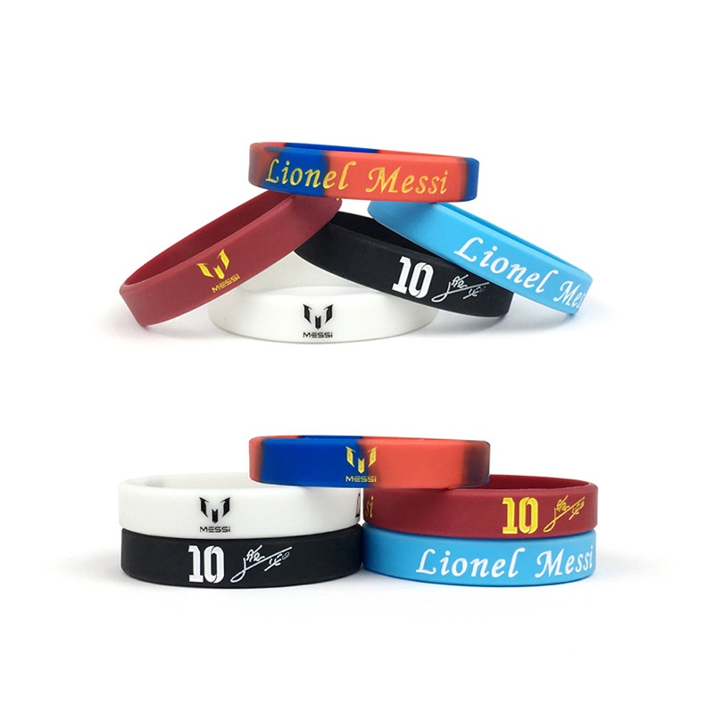 1 Vòng Đeo Tay Silicone In Logo Câu Lạc Bộ Bóng Đá Barcelona