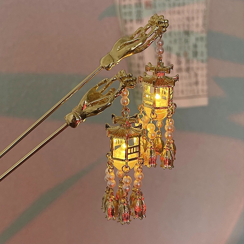 Trâm cài tóc CHLINS phối tua rua độc đáo thanh lịch cho nữ