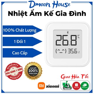 Nhiệt ẩm kế xiaomi 2 nhiệt kế ẩm cảm biến giúp đo chính xác nhiệt độ và độ ẩm trong phòng , nhiệt kế điện tử