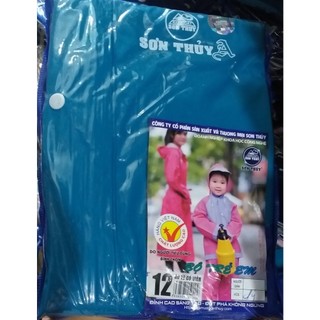 Áo mưa bộ trẻ em sơn thủy ( Size: 4,6,8,10,12,14)