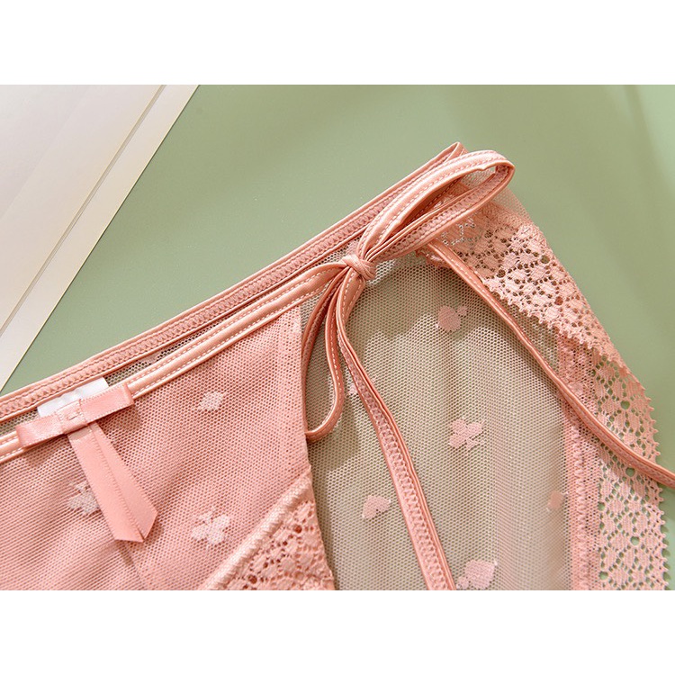 Quần lót nữ Embra ren buộc dây sườn lụa mềm mịn hàng cao cấp EBQL49