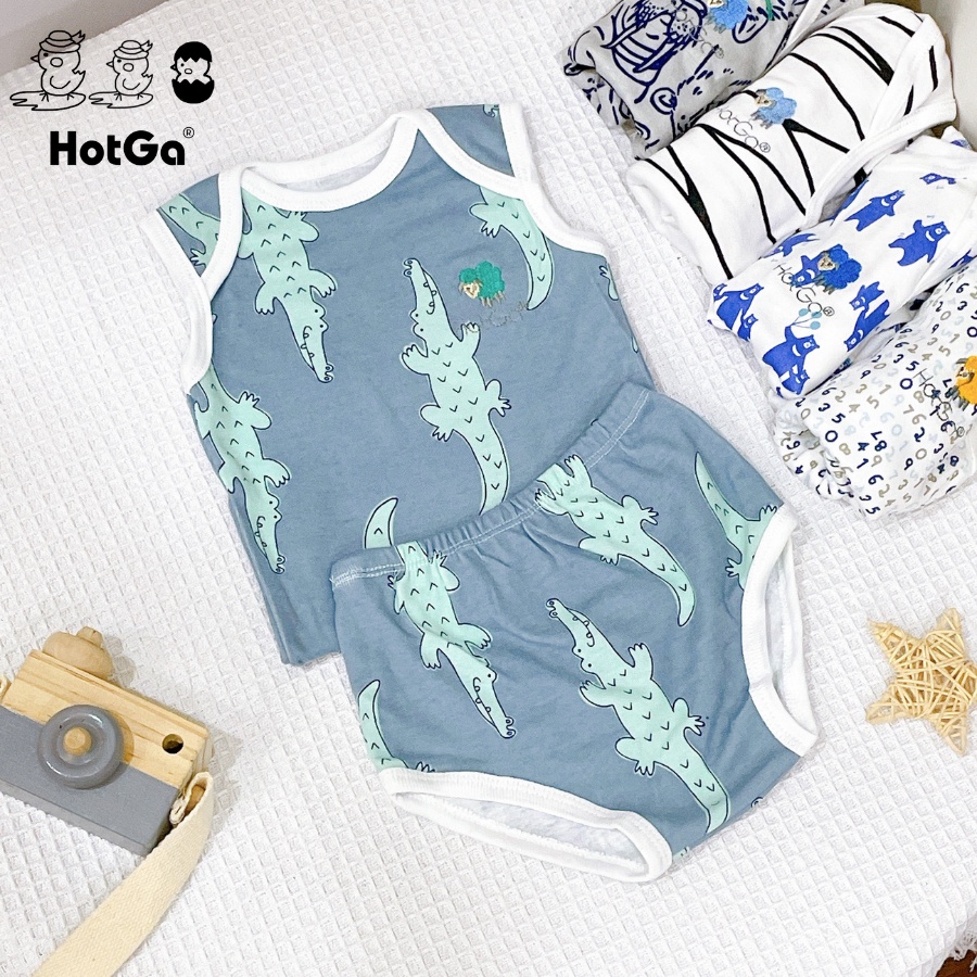 Bộ quần áo sơ sinh bé trai Hotga , được chọn mẫu