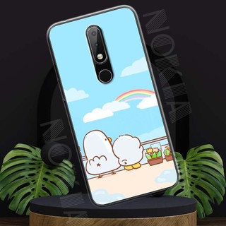 Ốp lưng nokia 6.1 plus mẫu bst thú cưng dễ thương tpu