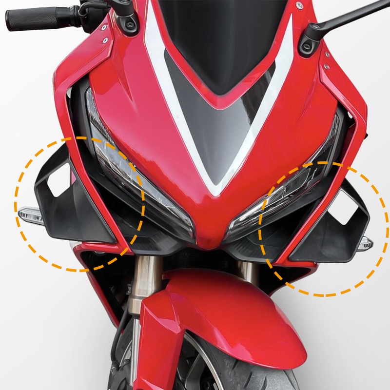 Dành Cho Xe Honda CBR650R CBR650RA 2019-2023 Fairing Winglets Cánh lướt gió Bên Cánh Bảo Vệ Vây Viền