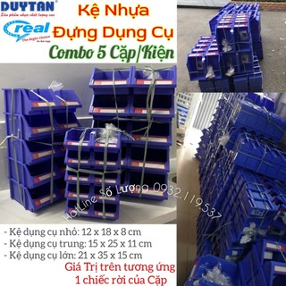 💝combo 5 cặp kệ dụng cụ duy tân, khay nhựa đựng ốc vít, linh kiện, bu lông nhỏ/trung/lớn💝