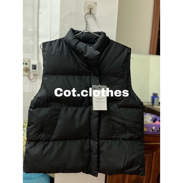 Áo gile phao nam mùa đông kèm ảnh thật của shop bảng kích cỡ cuối cùng