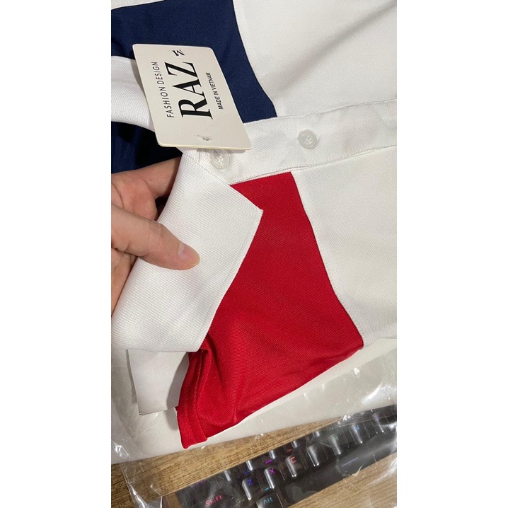 Áo Thun Polo Nam Có Cổ Vải Cá Sấu Cao Cấp Sang Trọng Đẹp Trơn Trắng Phối màu trung tính Hàng VNXK Shalla K991