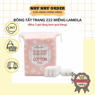 [Sẵn] Bông tẩy trang 222 miếng Lameila (Mua 3 gói sẽ kèm quà hãng)