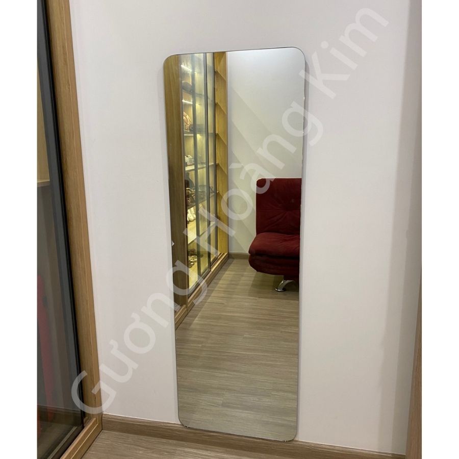 Gương soi toàn thân treo tường, gương đứng có chân dựa, size 50x160cm và 60x170cm guonghoangkim HK5004