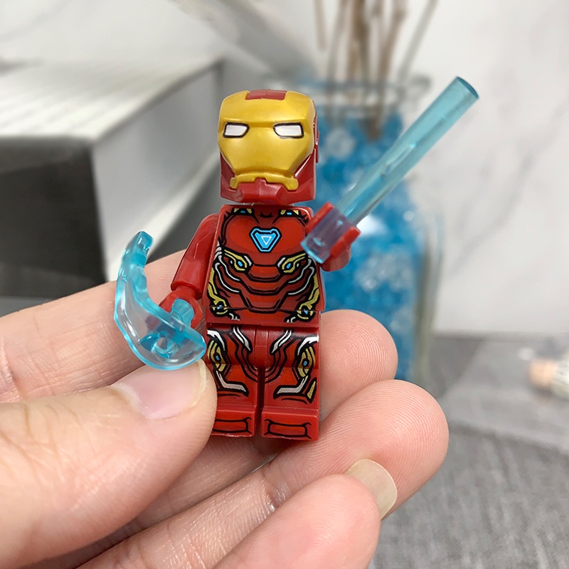 Set 8 Mô Hình Đồ Chơi Lắp Ráp Lego Nhân Vật Siêu Anh Hùng Iron Man