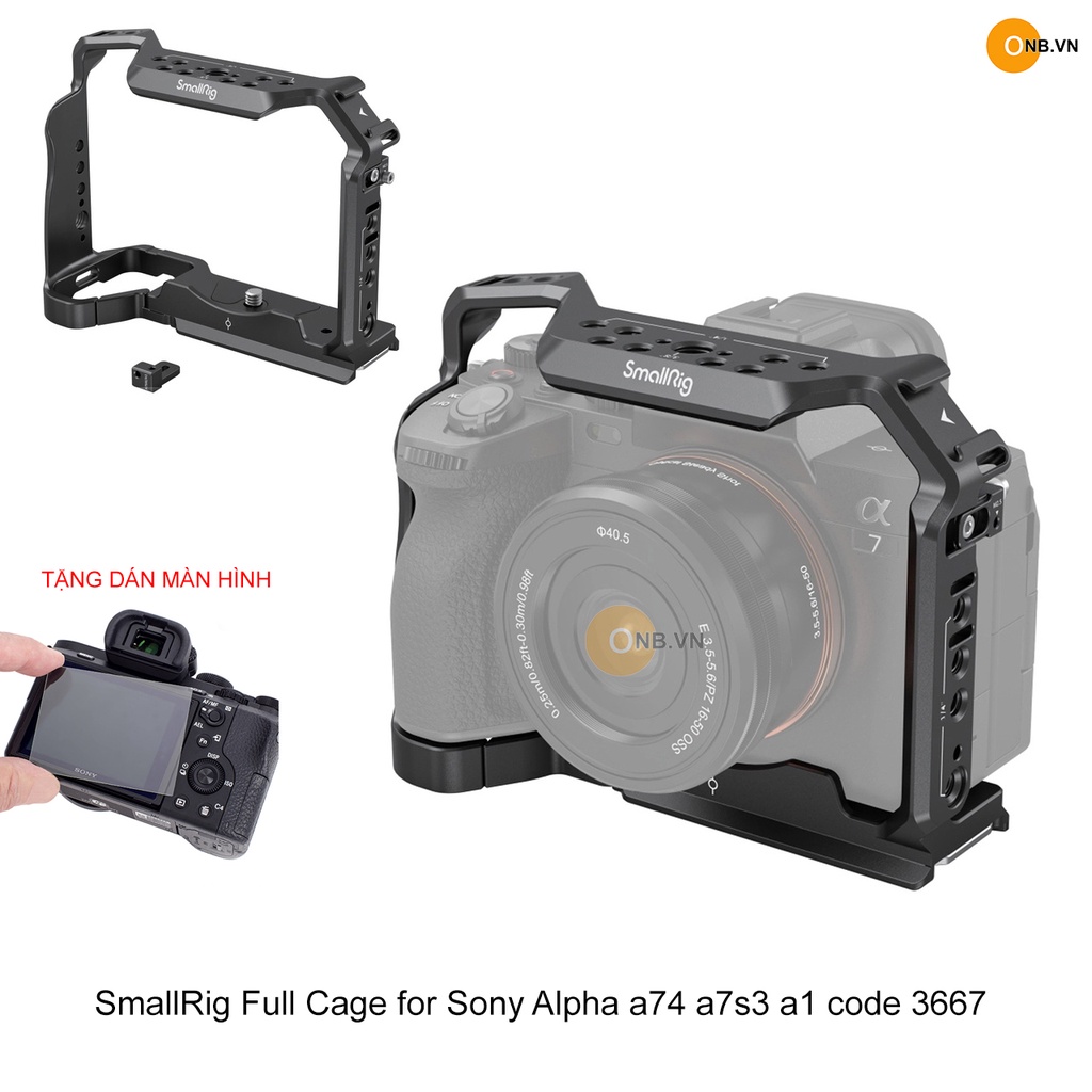 SmallRig Khung Bảo Vệ Máy Ảnh Sony Alpha a74 a7s3 mã 3667