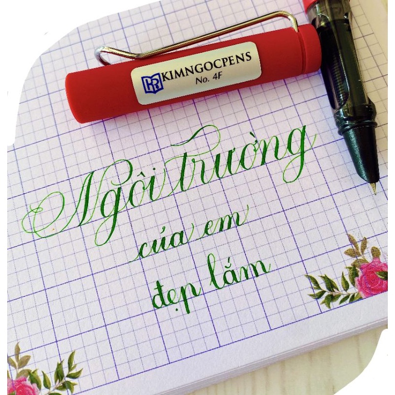 ⚡Kim ngọc No4F new ⚡ngòi lá tre thanh đậm tốt