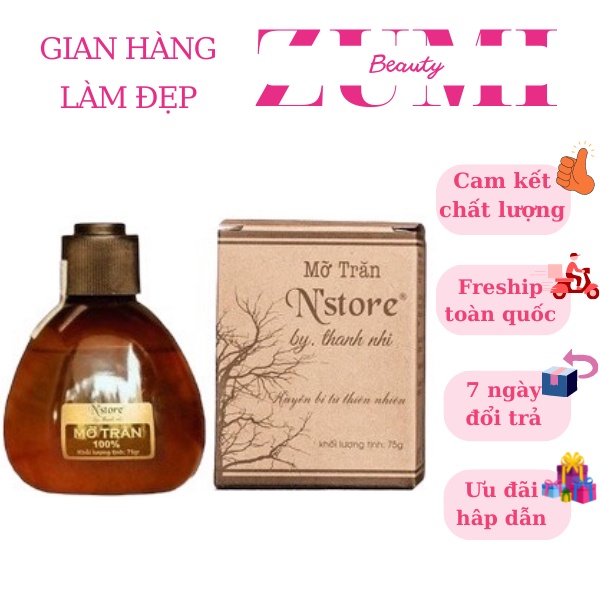 Wax Lông Mỡ Trăn Triệt Lông Nguyên Chất N'STORE by Thanh Nhi 75g - MTNC