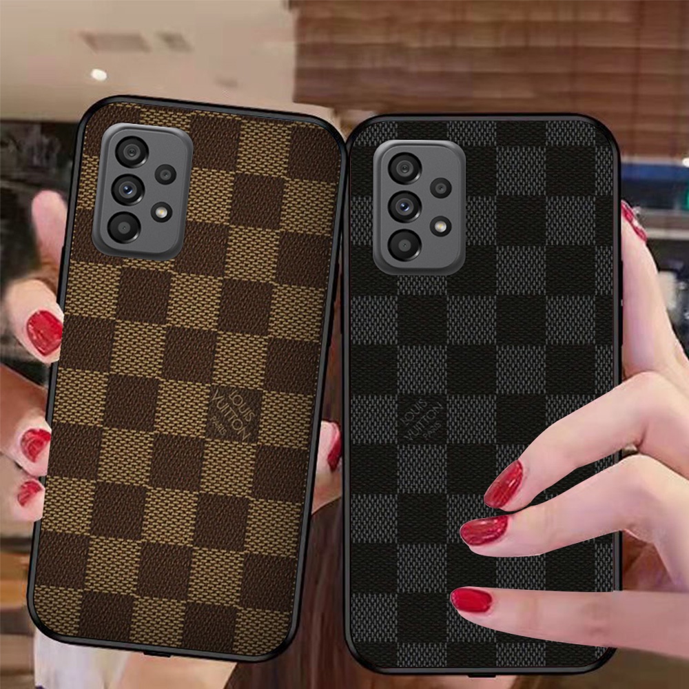 Ốp lưng Samsung a33 5G / ss a53 5G / ss a73 5G / ss a13 4G / ss a23 4G thương hiệu LV louis vuit ton in vân da