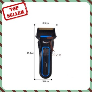 Máy cạo râu KEMEI KM-2016 2 lưỡi dao kép sử dụng pin sạc an toàn, shaving machine, dụng cụ cạo râu