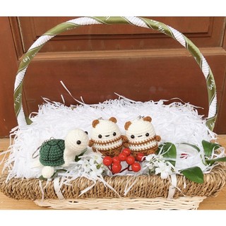 Móc chìa khoá làm bằng len handmade