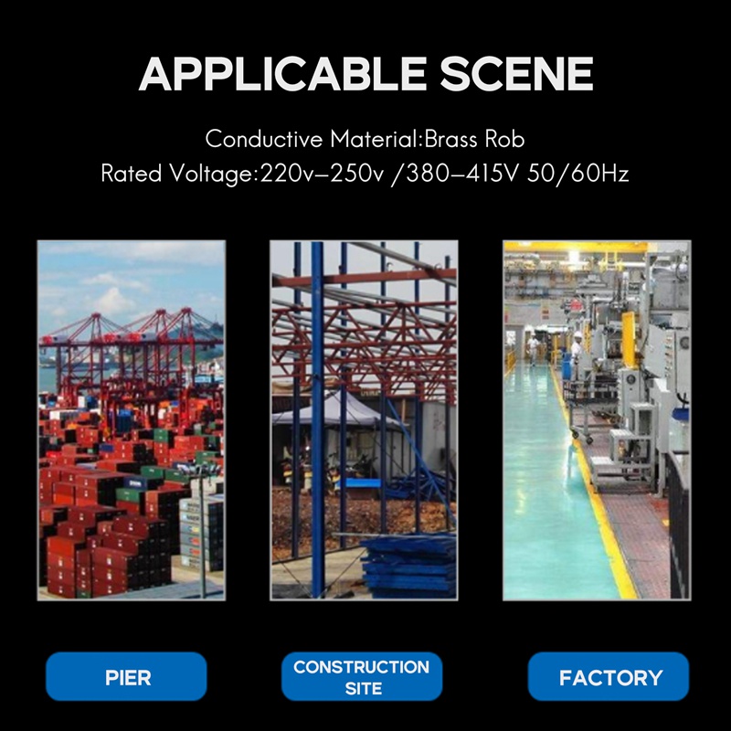 16 Amp 5 chân Cắm &amp; Ổ cắm Chống thời tiết IP44 3 pha 380-415v 3P + N + Earth 16A