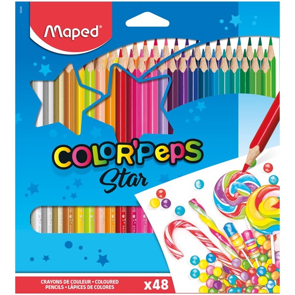 Viết Chì Màu Maped 48 Màu 832048