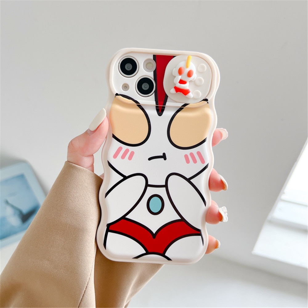 Ốp Điện Thoại Silicon In Hình Ultraman / Khủng Long Hoạt Hình Nhật Bản Cho iphone 13 Pro Max X XS Max XR 11 12 Pro Max 11