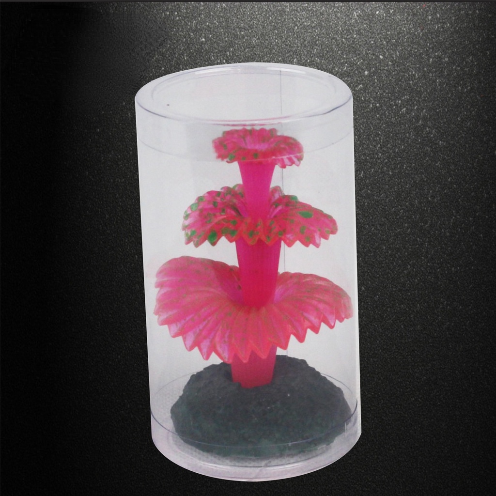 San Hô Nhân Tạo Bằng Nhựa Màu Dạ Quang Trang Trí Bể Cá