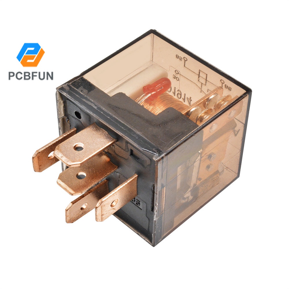 Rơ le điều khiển xe hơi 12v 100a 5pin Spdt Dc 24v 48v 100a