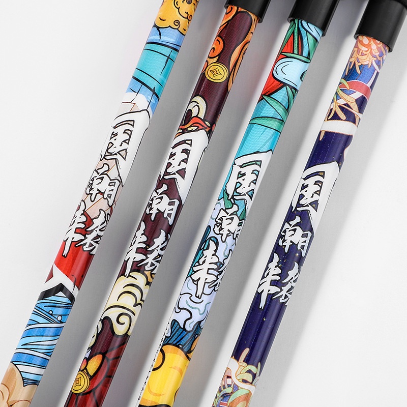 1 Bút Mực Gel Chống Trượt Ngòi 0.5mm In Họa Tiết Hoạt Hình Vui Nhộn Cho Học Sinh