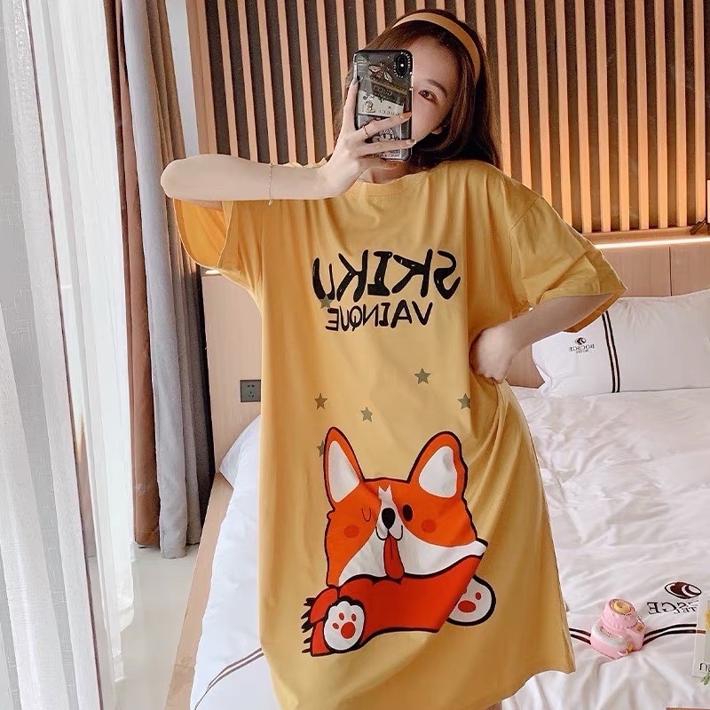 Đầm bầu - Váy mặc nhà - thời trang mới nhất chất liệu cotton-mềm- mát -mịn