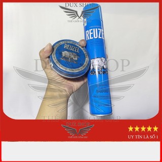 Combo gôm sáp vuốt tóc nam reuzel blue - gôm + sáp lợn xanh, thơm dịu siêu giữ nếp