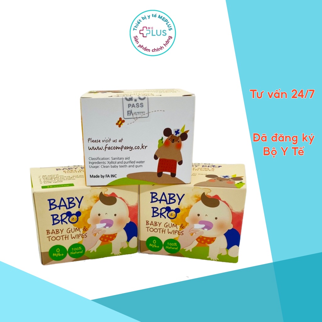 Gạc rơ lưỡi trẻ em Baby bro (gạc vệ sinh răng miệng)