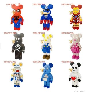 Diy đồ chơi lắp ráp le-go 3d mô hình gấu bear brick cỡ lớn 33 - 35cm hot hit